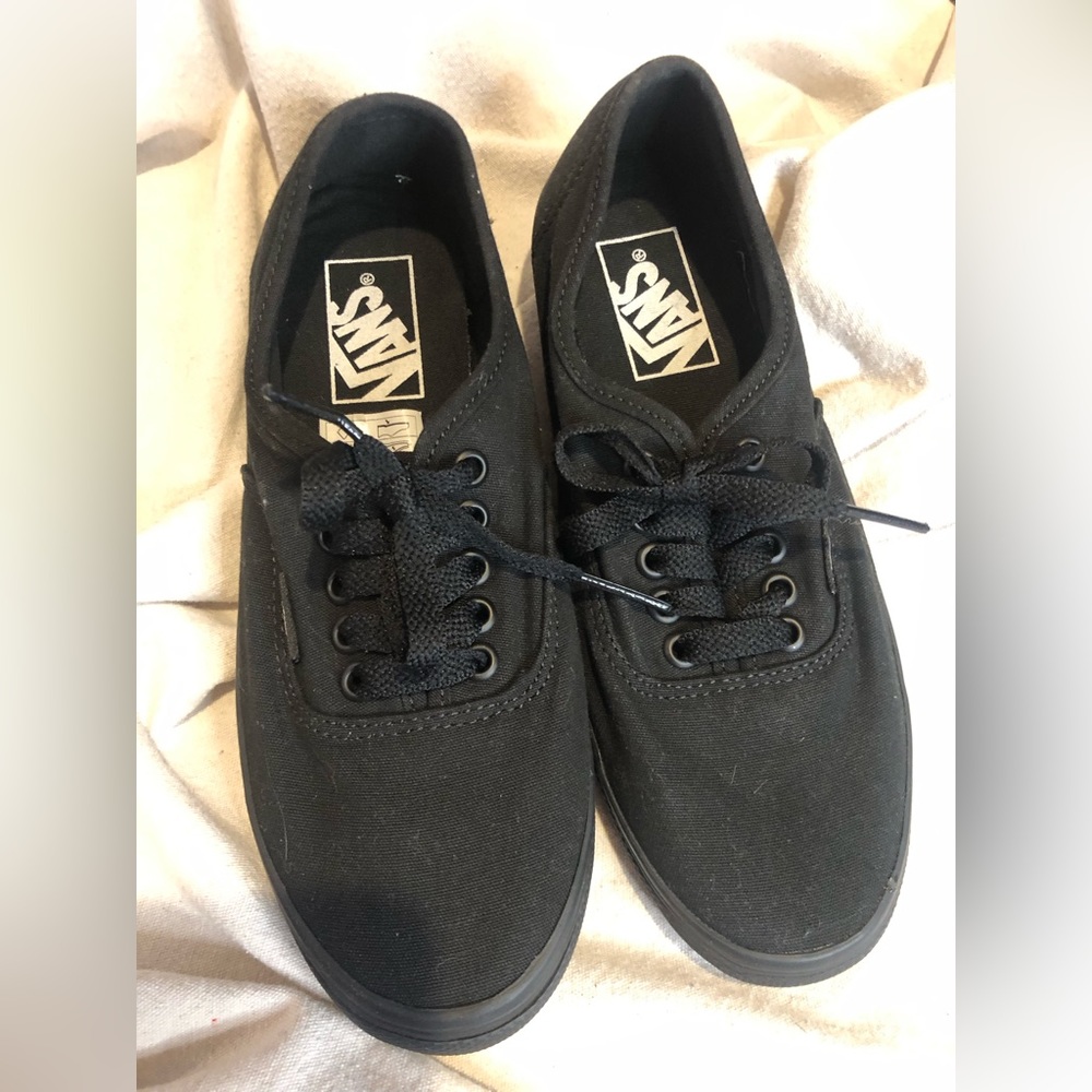 Vans Black Canvas Sneakers